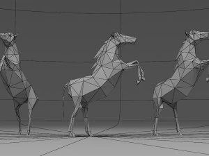 horse low poly 3D Model