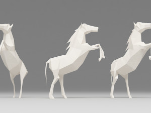 horse low poly 3D Модель