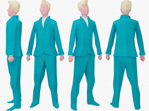 character low poly 1 Model 3D