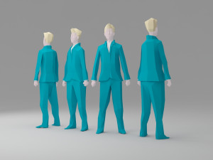 character low poly 1 Model 3D