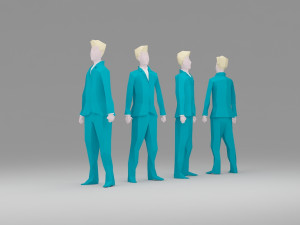 character low poly 1 Model 3D