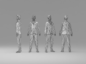 character low poly 1 Model 3D