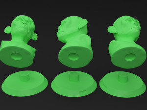 head monkey Modelo 3D