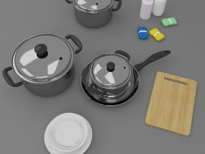 kitchen utensils 3D Model
