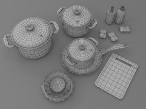 kitchen utensils 3D Model