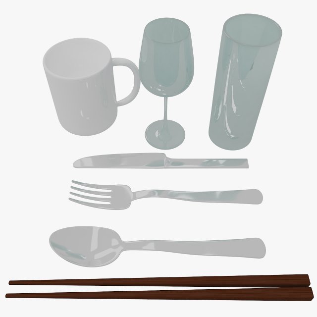 kitchen utensils 3 3Dモデル .c4d .max .obj .3ds .fbx .stl .blend 