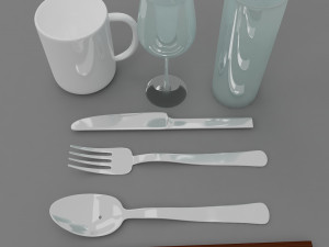 kitchen utensils 3 3Dモデル