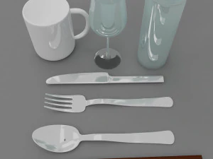 kitchen utensils 3 3D Model