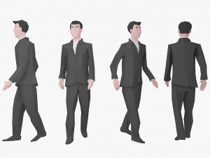 character low poly 2 Model 3D