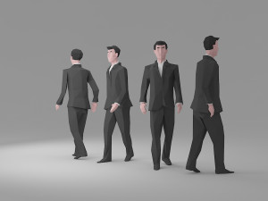 character low poly 2 3D 모델