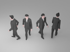 character low poly 2 3D 모델