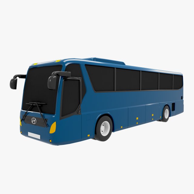 bus hyundai universe Modello 3D .c4d .max .obj .3ds .fbx .stl .blend 