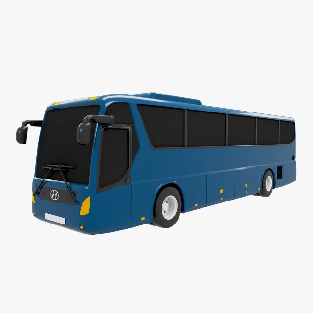 bus hyundai universe 3D Model .c4d .max .obj .3ds .fbx .stl .blend 