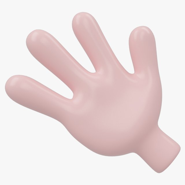 cartoon hand 3D Model .c4d .max .obj .3ds .fbx .stl .blend 