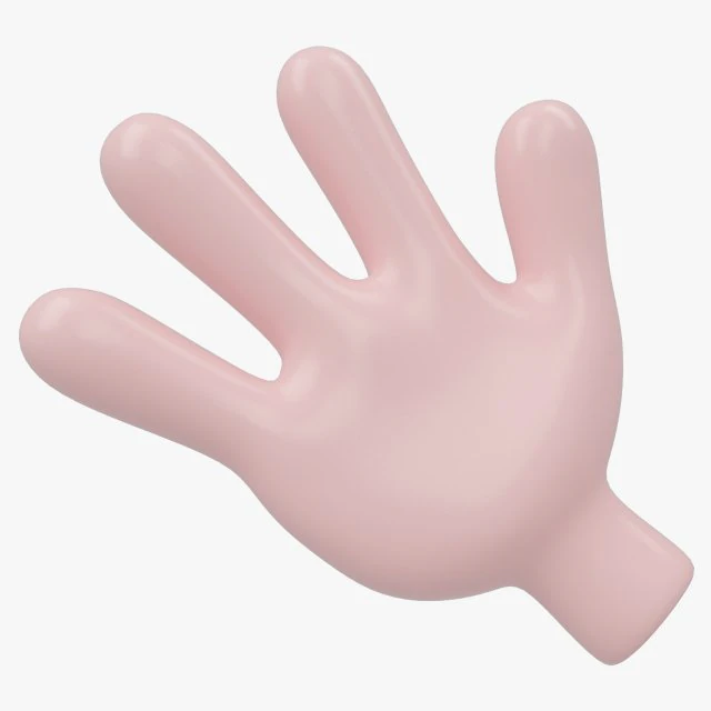 cartoon hand 3D Model .c4d .max .obj .3ds .fbx .stl .blend 