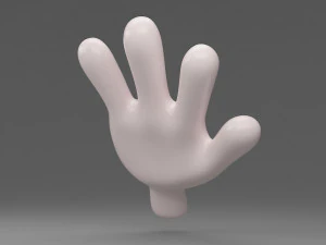 cartoon hand 3D Model