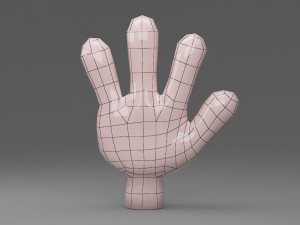cartoon hand 3D Model