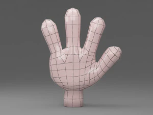 cartoon hand 3D Model