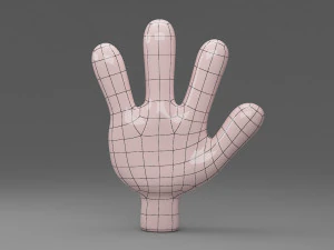 cartoon hand 3D Model