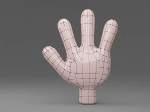cartoon hand 3D Model