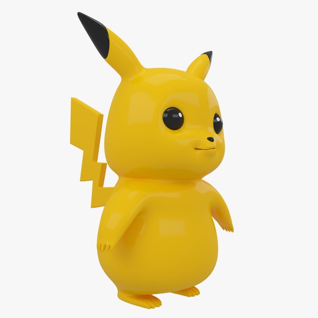 pikachu 3D 模型 .c4d .max .obj .3ds .fbx .stl .blend 