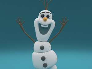 snowman olaf 3Dモデル