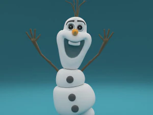 sneeuwpop olaf 3D Model