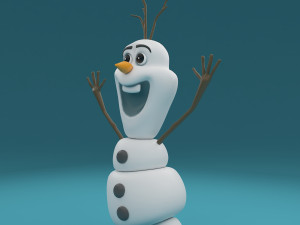 snowman olaf 3Dモデル