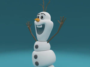 sneeuwpop olaf 3D Model