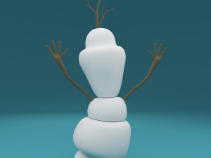 snowman olaf 3Dモデル