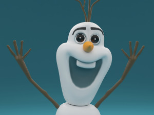 snowman olaf 3Dモデル