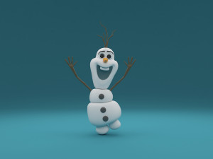 snowman olaf 3Dモデル