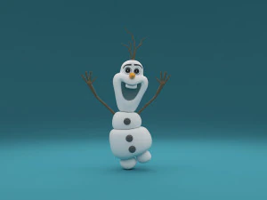 sneeuwpop olaf 3D Model