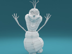 snowman olaf 3Dモデル