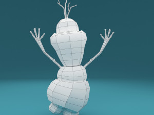 snowman olaf 3Dモデル