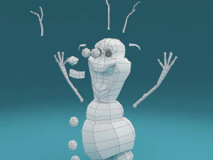 sneeuwpop olaf 3D Model