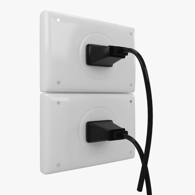 power outlet 3D Model .c4d .max .obj .3ds .fbx .stl .blend 
