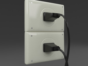 power outlet 3D Model
