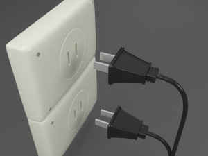 power outlet 3D Model