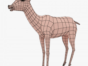 deer base mesh 3D Model