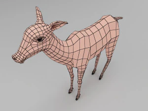 deer base mesh 3D Model