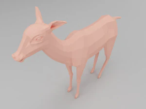 deer base mesh 3D Model