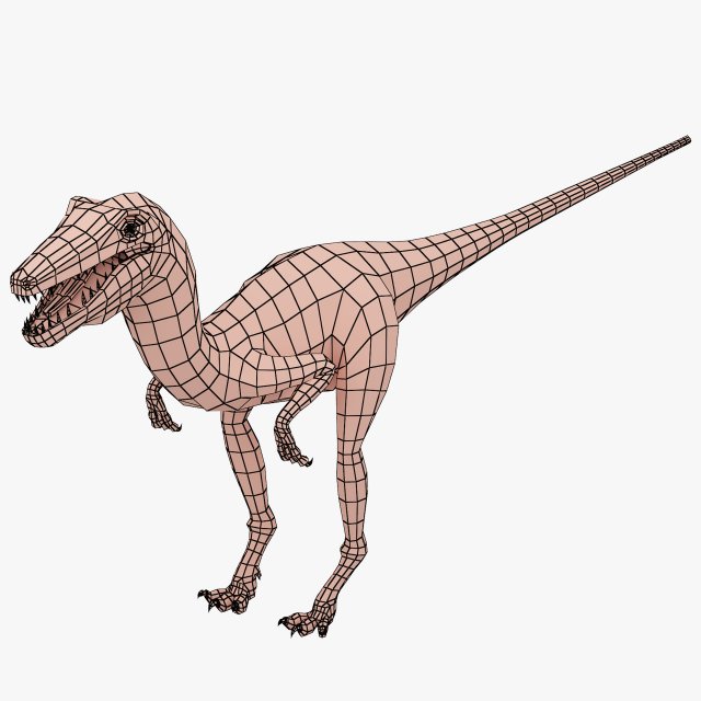 dinosaurs base mesh Model 3D .c4d .max .obj .3ds .fbx .stl .blend 