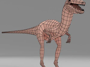maglia base di dinosauri Modello 3D