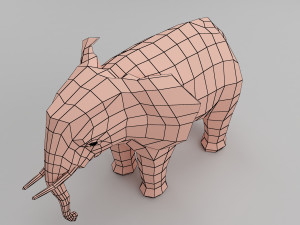 elephant base mesh 3D Model