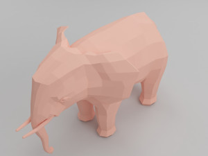 elephant base mesh 3D Model