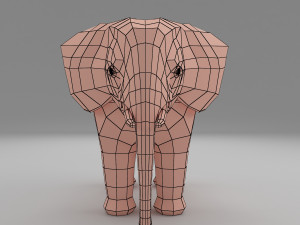elephant base mesh 3D Model