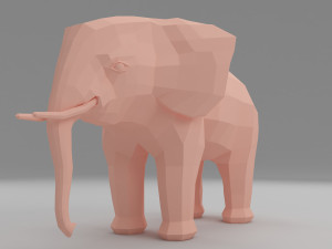 elephant base mesh 3D Model