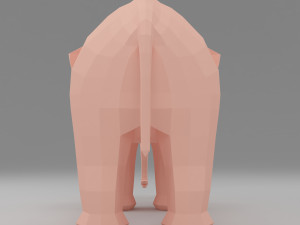 elephant base mesh 3D Model