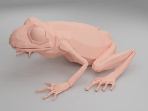 개구리 베이스 메쉬 3D 모델